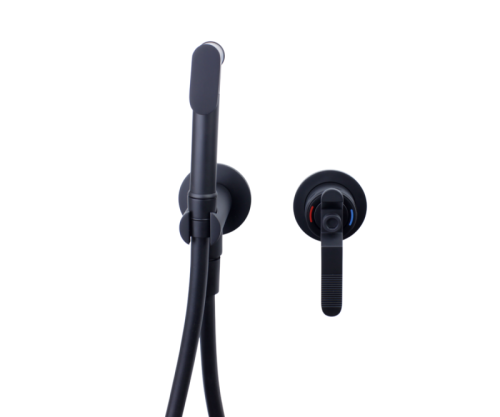 Гигиенический душ со смесителем Bronze de Luxe 1760'S 3253SB черный - фото 4