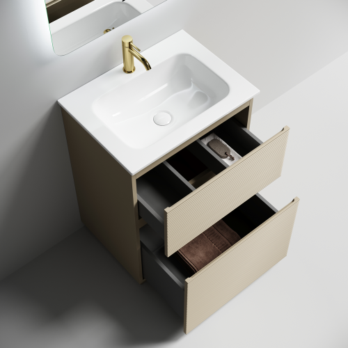 Тумба под раковину Sancos FOLK Floor FL60FCP 59х45х85 - фото 3