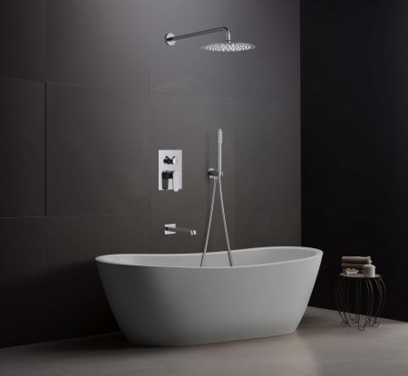 Душевая система Aquatek ОБЕРОН AQ1273CR встраиваемая в стену цвет хром