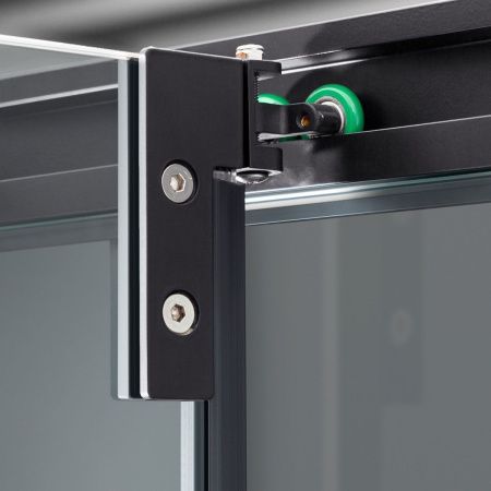 Душевой уголок Vincea Stile VSS-2ST9090CLB-L 90х90 стекло прозрачное профиль черный без поддона