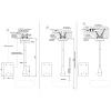 Смеситель для раковины Gessi Goccia 33724#299 на потолок черный (внешняя часть)