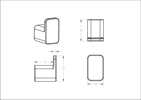 Крючок Boheme Qubic 10726-SGM