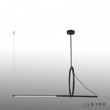 Светильник подвесной iLedex Zoom (Зоом) 8075P/S-18W-3000K MBK-WH