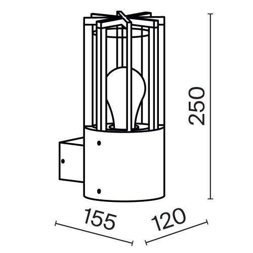 Бра Maytoni Outdoor Barrel O453WL-01GF - фото 3