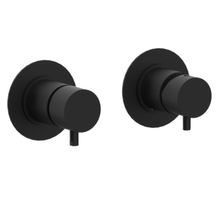 Смеситель для душа Daniel Tokyo TK62515 встраиваемый в стену черный без термостата