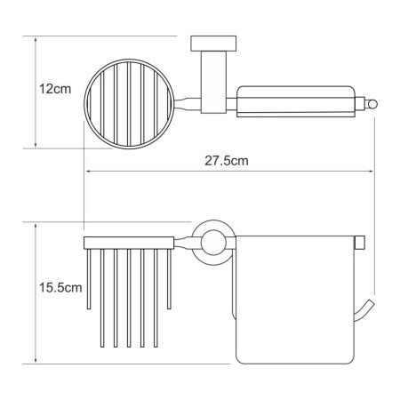 Бумагодержатель WasserKRAFT 9459