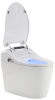 Электронный унитаз-биде напольный Timo TE-731 белый с сиденьем микролифт безободковый каскадный смыв