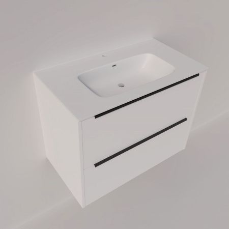 Тумба под раковину La Fenice Tesoro FNC-01-TES-PB-80-2 80х40 подвесная цвет белый