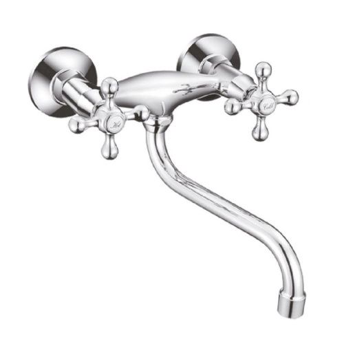 Смеситель для кухни Cron CN4608 настенный хром - фото 2