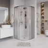 Душевой уголок Grossman Cosmo 301.K33.02.8080.10.02 80х80 стекло текстурное профиль хром без поддона