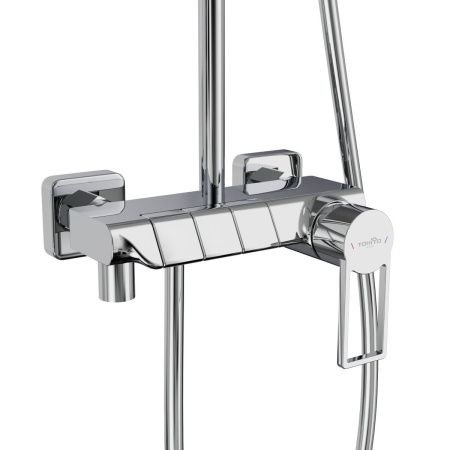 Душевая стойка Tokito Rain TOK-RAI-1019 настенная цвет хром