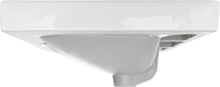 Раковина керамическая Aquanet Flash 00333265 51х47 полувстраиваемая цвет белый 1 отверстие под смеситель