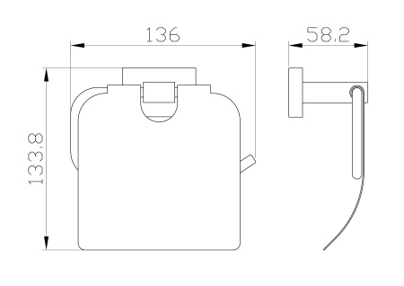 Бумагодержатель Wonzon & Woghand Flat WW-9726