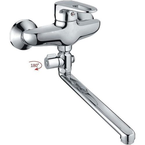 Смеситель для ванны и душа Haiba HB68 HB2168 настенный хром - фото 2