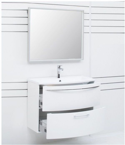 Зеркало в ванную De Aqua Алюминиум AF501600S 60х75 цвет серебро - фото 4