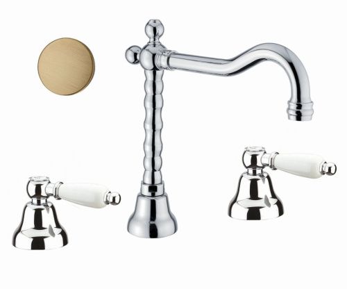 Смеситель Fiore 02ZZ0637 на раковину бронза - фото 2