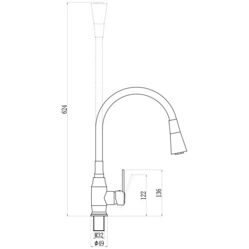 Смеситель для кухни Savol S-2805AM01 на мойку хром - фото 3