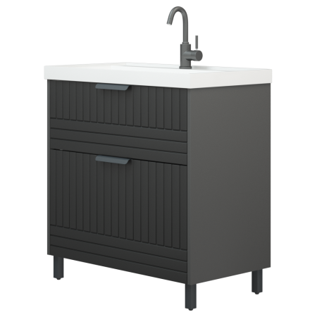 Тумба под раковину Corozo Терра SD-00001323 80х40 напольная цвет серый