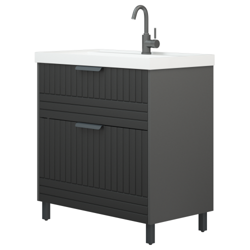 Тумба под раковину Corozo Терра SD-00001323 79х44х85 цвет серый - фото 5