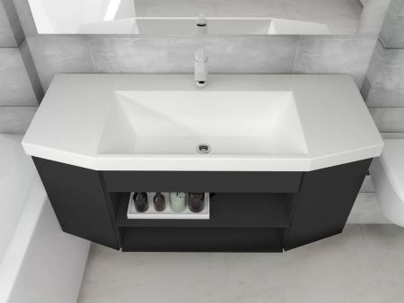 Раковина мебельная из искусственного камня Marko Слим 110 5021100 110х50 накладная цвет белый