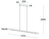 Линейный подвесной светильник Italline IT013-6020 black/silver 3000K