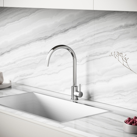 Смеситель для кухни Sancos Stainless SC12001SS на мойку нержавеющая сталь