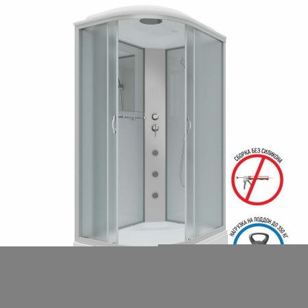 Душевая кабина Niagara Classic 23101424RG 120х80 асимметричная с крышей ориентация правая