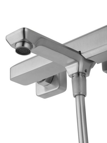 Смеситель для ванны и душа Wonzon & Woghand DIAMOND WW-88639011-BN настенный никель - фото 5