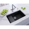 Кухонная мойка Grandex Aqua 500304 75х45 цвет черный поверхность матовая