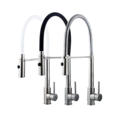 Смеситель для кухни Fashun A54111-12 на мойку серый/сатин - фото 4