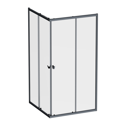 Душевой уголок Am.Pm Sunny W87G-403-12090-BT 118х88 стекло прозрачное профиль черный матовый - фото 2