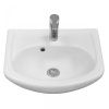 Раковина керамическая Onika Азов 1WH112449 50х40 накладная цвет белый 1 отверстие под смеситель