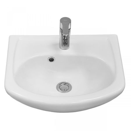 Раковина керамическая Onika Азов 1WH112449 50х40 накладная цвет белый 1 отверстие под смеситель