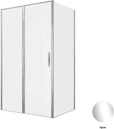 Душевой уголок Allen Brau Priority 3.31031.00 + 3.31043.00 120х90 стекло прозрачное профиль хром без поддона