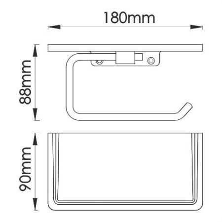 Бумагодержатель WasserKRAFT 1325