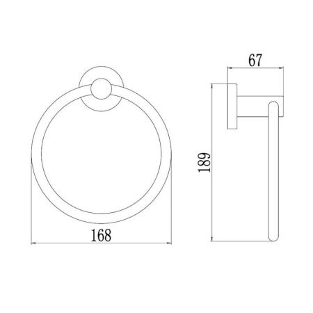Кольцо для полотенец Savol S-005660Q