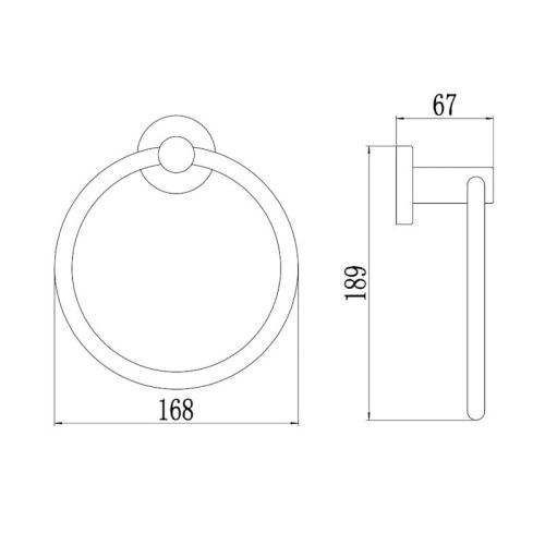 Кольцо для полотенец Savol S-005660C - фото 3