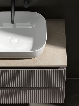Тумба под раковину Sancos SNOB R SNR80SM 80х40 подвесная цвет коричневый