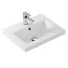 Раковина из сантехнического фарфора Onika Como UM-COM50/1 50х40 накладная цвет белый 1 отверстие под смеситель