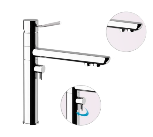 Смеситель для кухни Remer Minimal N40DW на мойку хром - фото 2