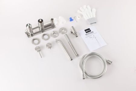 Смеситель для ванны Abber Wasser Kreis 316 AF8130BST встраиваемый в стену нержавеющая сталь