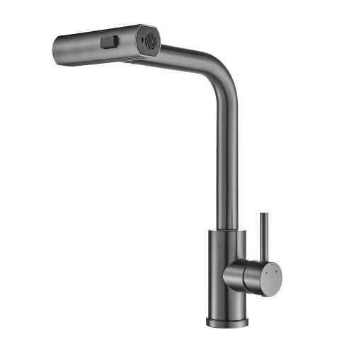 Смеситель для кухни Shevanik S263T на мойку оружейная сталь - фото 2