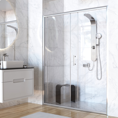 Душевая дверь Taliente TA-150-1CP 150х195 стекло прозрачное 6 мм - фото 2