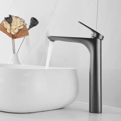 Смеситель для раковины Shevanik S8511T на столешницу оружейная сталь - фото 4