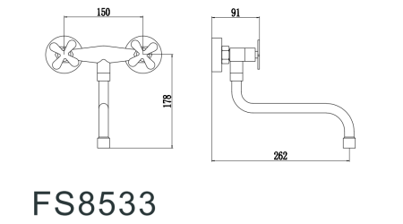 Смеситель для кухни Fmark FS8533 на мойку сатин
