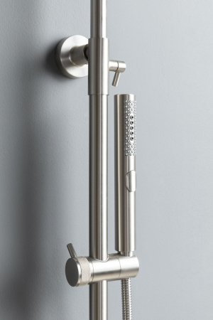 Душевая стойка Allen Brau Fantasy 5.11001-BN настенная цвет никель с термостатом