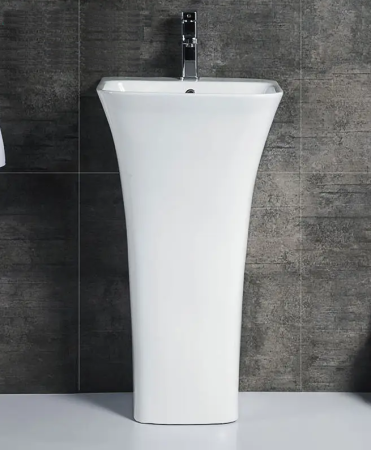 Раковина из сантехнического фарфора Cerutti SPA CT7283 45х44 напольная цвет белый 1 отверстие под смеситель