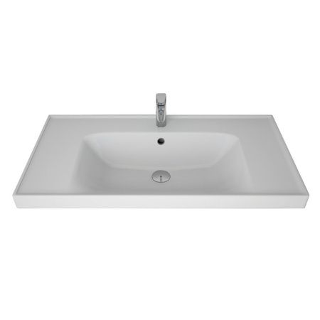 Раковина керамическая Dreja Grace 641617 90х50 подвесная цвет белый 1 отверстие под смеситель