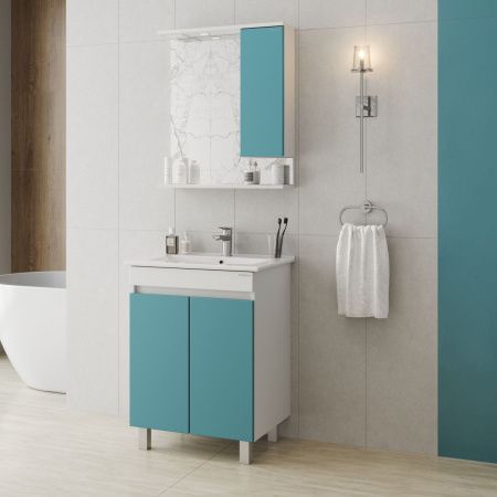 Тумба под раковину Onika Марви 106152 60х50 напольная цвет белый