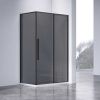 Душевой уголок Vincea Slim-N VSR-4SN8012CGB 120х80 стекло тонированное профиль черный без поддона